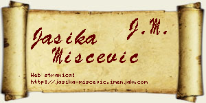 Jasika Miščević vizit kartica